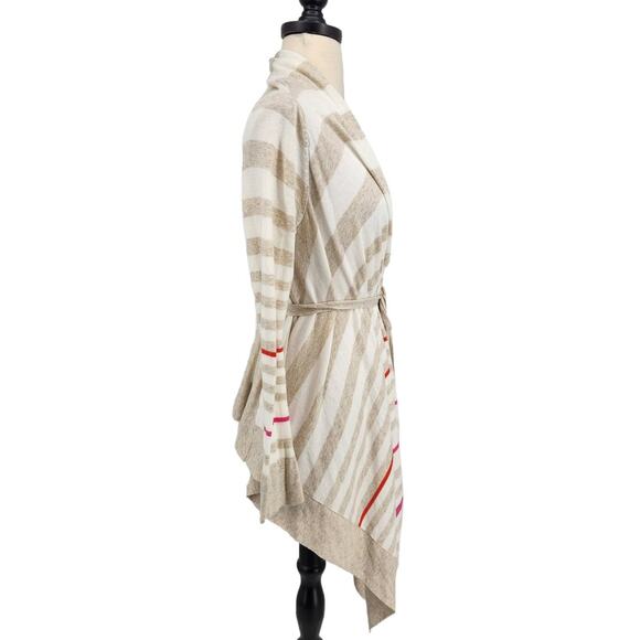 Anthropologie Moth Striped Waterfall Cardigan Sweater - Picture 5 of 7